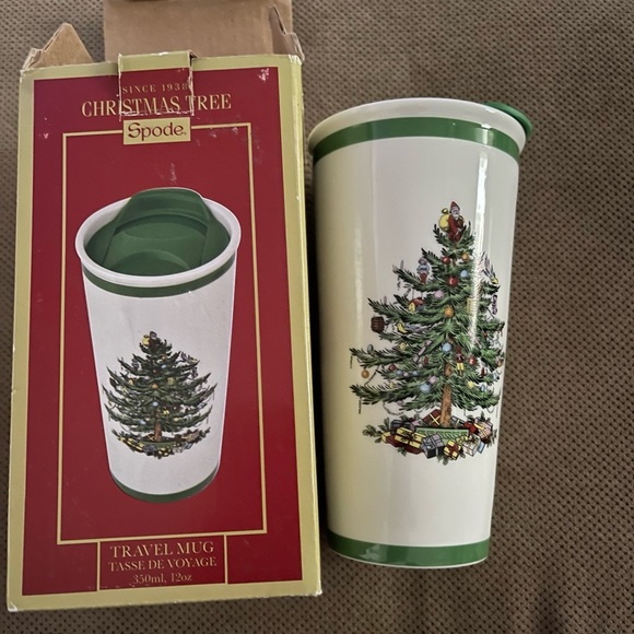 Spode Christmas Tree Travel Mug with Lid - Picture 10 of 12